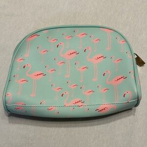 Clementine and Jane, Like New, Flamingo Print Cosmetic Bag